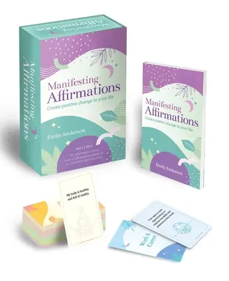 Livre et jeu de cartes d'affirmations de manifestation : Créez des changements positifs dans votre vie. Comprend 50 cartes d'affirmation et un guide de 128 pages sur les efforts de manifestation. - Manifesting Affirmations Book & Card Deck: Create Positive Change in Your Life. Includes 50 Affirmation Cards Plus a 128-Guidebook on Manifesting Effe