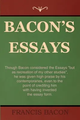 Essais de Bacon - Bacon's Essays