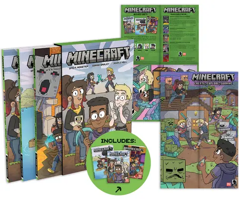 Minecraft Boxed Set (Roman graphique) - Minecraft Boxed Set (Graphic Novels)