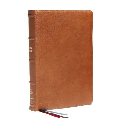 Nkjv, End-Of-Verse Reference Bible, Personal Size Large Print, Premium Goatkin Leather, Brown, Premier Collection, Red Letter, Comfort Print : Sainte Bi - Nkjv, End-Of-Verse Reference Bible, Personal Size Large Print, Premium Goatskin Leather, Brown, Premier Collection, Red Letter, Comfort Print: Holy Bi