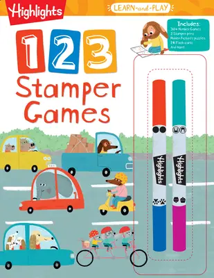 Highlights Learn-And-Play 123 Stamper Games (en anglais) - Highlights Learn-And-Play 123 Stamper Games