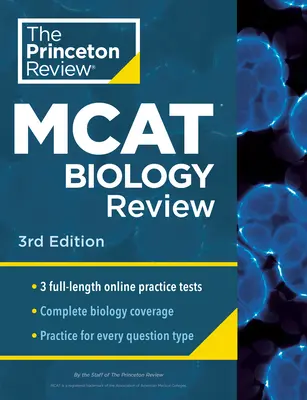 Princeton Review MCAT Biology Review, 3e édition : Préparation complète au contenu + tests pratiques - Princeton Review MCAT Biology Review, 3rd Edition: Complete Content Prep + Practice Tests