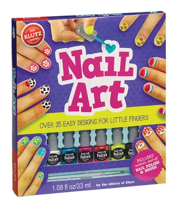 Nail Art : Plus de 35 modèles faciles à réaliser pour les petits doigts [avec un pinceau et un vernis à ongles non toxique]. - Nail Art: Over 35 Easy Designs for Little Fingers [With Non-Toxic Peel-Off Nail Polish and Brush]