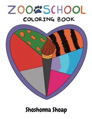 Livre à colorier de l'école du zoo - Zoo School Coloring Book