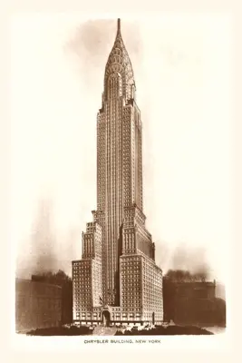 Journal d'époque Chrysler Building, New York - Vintage Journal Chrysler Building, New York City