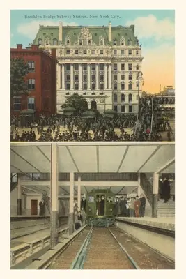 Journal d'époque Station de métro de Brooklyn - Vintage Journal Brooklyn Subway Station