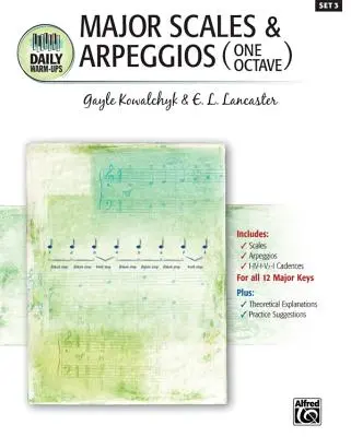 Échauffements quotidiens, Bk 3 : Gammes majeures et arpèges (une octave) - Daily Warm-Ups, Bk 3: Major Scales & Arpeggios (One Octave)