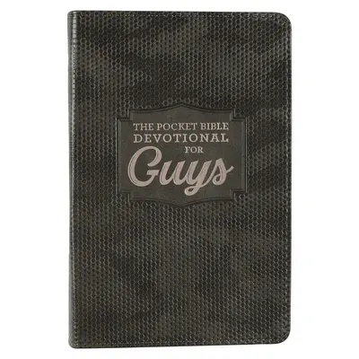 Bible de poche avec dévotion pour les hommes Faux cuir - Pocket Bible Devotional for Guys Faux Leather