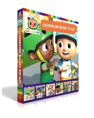 Cocomelon Books to Go (Coffret) : Prêt pour l'école ; Rencontrons le docteur ; Ce qui me rend heureux ; J'aime mon nom ; Jouer avec Cody ; Je suis un pompier... - Cocomelon Books to Go! (Boxed Set): Ready for School!; Let's Meet the Doctor!; What Makes Me Happy; I Like My Name; Playdate with Cody; I'm a Firefigh