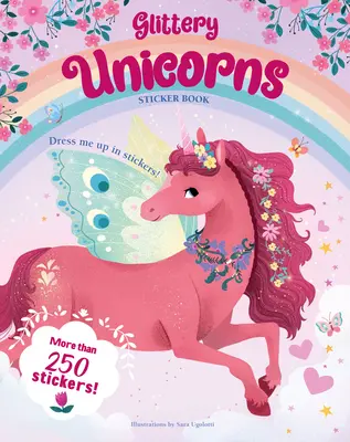 Livre d'autocollants des licornes pailletées - Glittery Unicorns Sticker Book