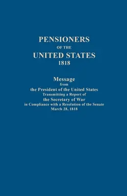 Pensionnés des États-Unis, 1818 - Pensioners of the United States, 1818