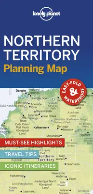 Carte de planification Lonely Planet du Territoire du Nord 1 - Lonely Planet Northern Territory Planning Map 1