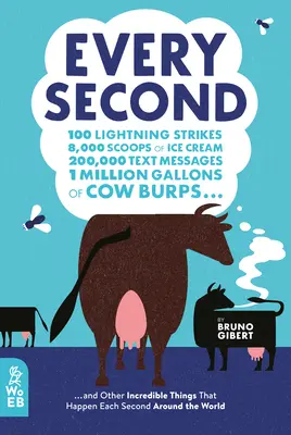 Chaque seconde : 100 coups de foudre, 8 000 boules de glace, 200 000 SMS, 1 million de gallons de rots de vaches... et autres... - Every Second: 100 Lightning Strikes, 8,000 Scoops of Ice Cream, 200,000 Text Messages, 1 Million Gallons of Cow Burps ... and Other