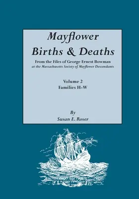 Mayflower Births & Deaths, from the Files of George Ernest Bowman at the Massachusetts Society of Mayflower Descendants. Volume 2, Familles H-W. Index - Mayflower Births & Deaths, from the Files of George Ernest Bowman at the Massachusetts Society of Mayflower Descendants. Volume 2, Families H-W. Index