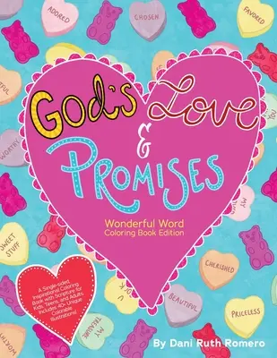 L'amour et les promesses de Dieu - Livre de coloriage inspirant avec les Écritures pour les enfants, les adolescents et les adultes, 40+ illustrations uniques à colorier - God's Love & Promises - Single-sided Inspirational Coloring Book with Scripture for Kids, Teens, and Adults, 40+ Unique Colorable Illustrations