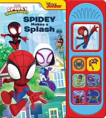 Disney Junior Marvel Spidey et ses incroyables amis : Livre de sons Spidey Makes a Splash - Disney Junior Marvel Spidey and His Amazing Friends: Spidey Makes a Splash Sound Book