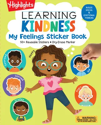 Livre d'autocollants « Apprendre la gentillesse et mes sentiments - Learning Kindness My Feelings Sticker Book