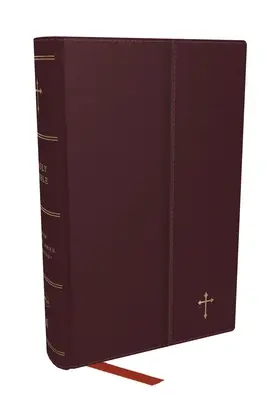 Bible compacte NKJV avec 43.000 références croisées, Leatherflex bourgogne avec rabat magnétique, lettres rouges, impression confortable : Holy Bible, New King - NKJV Compact Paragraph-Style Bible W/ 43,000 Cross References, Burgundy Leatherflex W/ Magnetic Flap, Red Letter, Comfort Print: Holy Bible, New King