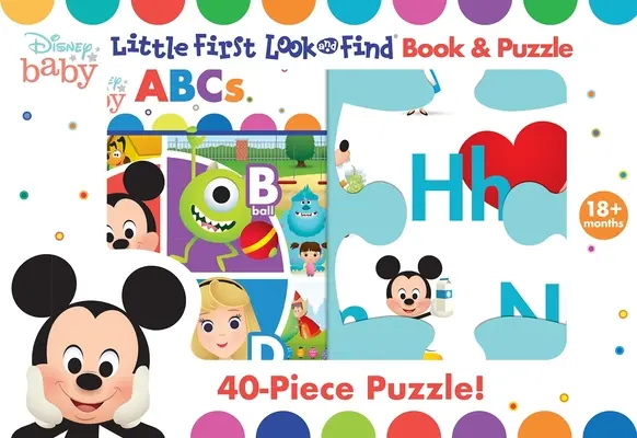 Disney Baby : Petit premier livre et puzzle à chercher et à trouver - Disney Baby: Little First Look and Find Book & Puzzle