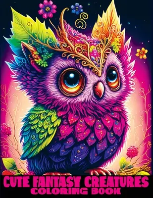 Livre de coloriage des créatures fantastiques : Animaux adorables à colorier avec des créatures magiques et des mondes imaginaires - Cute Fantasy Creatures Coloring Book: Adorable Animals to Color with Magical Creatures and Imaginary Worlds