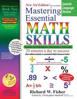 Maîtriser les compétences essentielles en mathématiques, livre 2, version espagnole - Mastering Essential Math Skills Book 2, Spanish Language Version