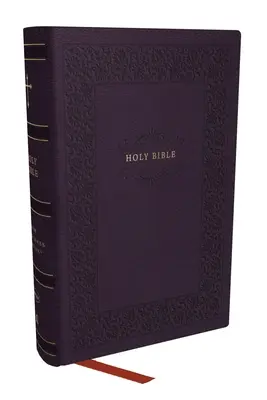 NKJV Bible compacte avec 43.000 références croisées, Leathersoft violet, lettres rouges, impression confortable : Sainte Bible, New King James Version : Sainte - NKJV Compact Paragraph-Style Bible W/ 43,000 Cross References, Purple Leathersoft, Red Letter, Comfort Print: Holy Bible, New King James Version: Holy