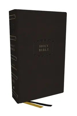 Kjv, Bible de référence à colonnes centrales avec Apocryphes, Leathersoft, noire, 73.000 références croisées, lettre rouge, impression confortable : Version King James - Kjv, Center-Column Reference Bible with Apocrypha, Leathersoft, Black, 73,000 Cross-References, Red Letter, Comfort Print: King James Version