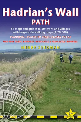 Chemin du mur d'Hadrien : British Walking Guide : Two-Way : Bowness-Newcastle-Bowness - 64 cartes de randonnées à grande échelle (1:20 000) et guides de 30 villes - Hadrian's Wall Path: British Walking Guide: Two-Way: Bowness-Newcastle-Bowness - 64 Large-Scale Walking Maps (1:20,000) & Guides to 30 Town