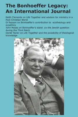 L'héritage Bonhoeffer (6/1 2018) : An International Journal - The Bonhoeffer Legacy (6/1 2018): An International Journal