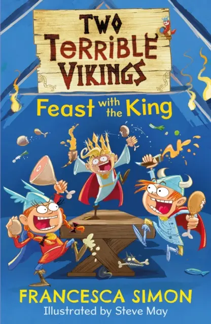 Deux terribles vikings festoient avec le roi - Two Terrible Vikings Feast with the King