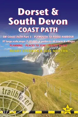 Dorset & South Devon Coast Path : (Sw Coast Path Part 3) - Comprend 97 cartes et guides de randonnées à grande échelle pour 48 villes et villages - Planification, endroits à visiter - Dorset & South Devon Coast Path: (Sw Coast Path Part 3) - Includes 97 Large-Scale Walking Maps & Guides to 48 Towns and Villages - Planning, Places to