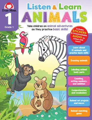 Écoutez et apprenez : Les animaux, 1re année - Listen and Learn: Animals, Grade 1
