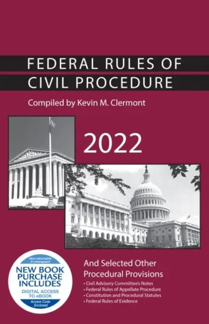 Règles fédérales de procédure civile et autres dispositions procédurales sélectionnées, 2022 - Federal Rules of Civil Procedure and Selected Other Procedural Provisions, 2022
