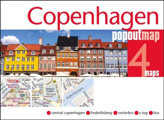 Copenhague carte popout - Copenhagen Popout Map