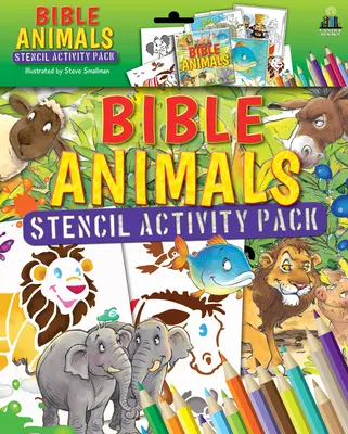 Pochoir d'animaux de la Bible [avec cartes et crayons] - Bible Animals Stencil Activity Pack [With Cards and Pens/Pencils]