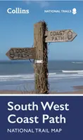 Carte des sentiers nationaux du South West Coast Path - South West Coast Path National Trail Map