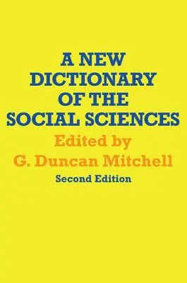 Un nouveau dictionnaire des sciences sociales - A New Dictionary of the Social Sciences