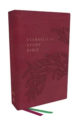 Nkjv, Evangelical Study Bible, Leathersoft, Rose, Red Letter, Comfort Print : Centrée sur le Christ. Construire la foi. Axée sur la mission. - Nkjv, Evangelical Study Bible, Leathersoft, Rose, Red Letter, Comfort Print: Christ-Centered. Faith-Building. Mission-Focused.