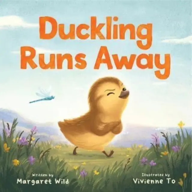 Le canard s'enfuit - Duckling Runs Away