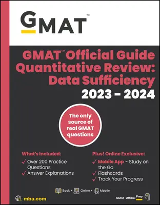 GMAT Official Guide Data Insights Review 2023-2024, Focus Edition : Comprend le livre + la banque de questions en ligne + les flashcards numériques + l'application mobile - GMAT Official Guide Data Insights Review 2023-2024, Focus Edition: Includes Book + Online Question Bank + Digital Flashcards + Mobile App