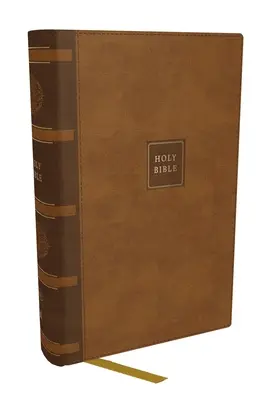 Bible compacte KJV avec 43 000 références croisées, cuir souple brun, lettres rouges, impression confortable : Sainte Bible, version du roi Jacques : Sainte Bible, King James Ver - KJV Compact Bible W/ 43,000 Cross References, Brown Leathersoft, Red Letter, Comfort Print: Holy Bible, King James Version: Holy Bible, King James Ver