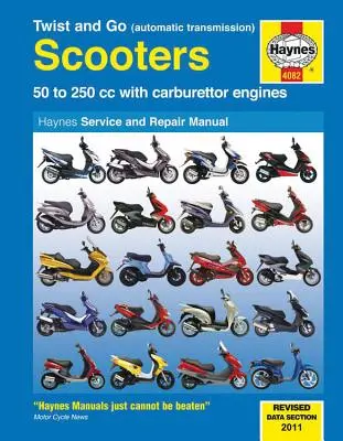 Manuel d'entretien et de réparation des scooters Twist And Go (transmission automatique) - 50 à 250 cc avec moteurs à carburateur - Twist And Go (Automatic Transmission) Scooters Service And Repair Manual - 50 to 250 cc with carburettor engines