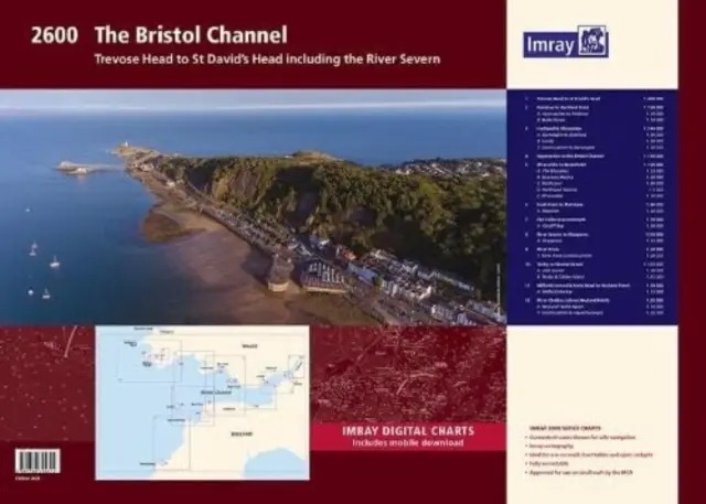 2600 Bristol Channel Chart Pack - Trevose Head to St David's Head including the River Severn (en anglais) - 2600 Bristol Channel Chart Pack - Trevose Head to St David's Head including the River Severn