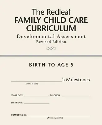 The Redleaf Family Child Care Curriculum Developmental Assessment [10-Pack] (en anglais) - The Redleaf Family Child Care Curriculum Developmental Assessment [10-Pack]