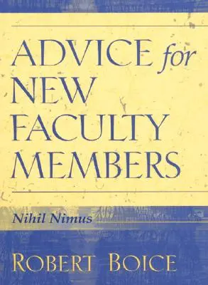 Conseils pour les nouveaux membres du corps enseignant - Advice for New Faculty Members