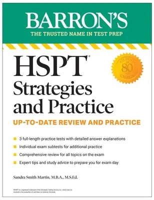 HSPT Strategies and Practice, Second Edition : 3 tests pratiques + révision complète + pratique + stratégies - HSPT Strategies and Practice, Second Edition: 3 Practice Tests + Comprehensive Review + Practice + Strategies