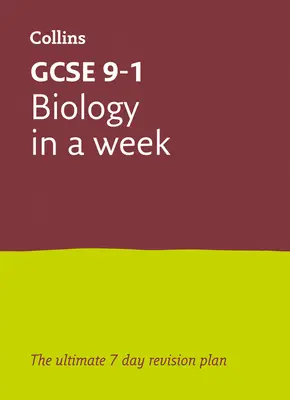 Letts GCSE 9-1 Revision Success - GCSE Biology in a Week (Révision réussie du GCSE 9-1 - Biologie en une semaine) - Letts GCSE 9-1 Revision Success - GCSE Biology in a Week