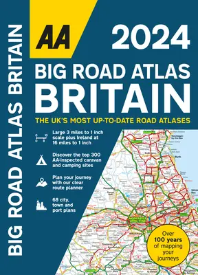 AA Big Road Atlas Grande-Bretagne 2023 Spiral - AA Big Road Atlas Britain 2023 Spiral