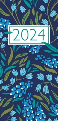 Livre de poche et agenda de l'Église 2024 Navy Floral avec lectionnaire - Church Pocket Book and Diary 2024 Navy Floral with Lectionary