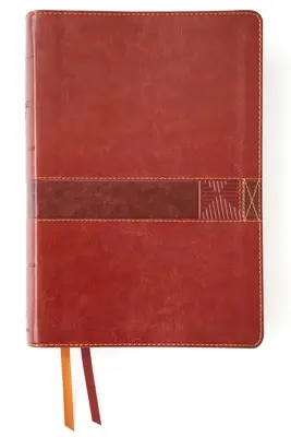 Niv, Bible de l'étudiant, Leathersoft, marron, indexation au pouce, impression confortable - Niv, Student Bible, Leathersoft, Brown, Thumb Indexed, Comfort Print